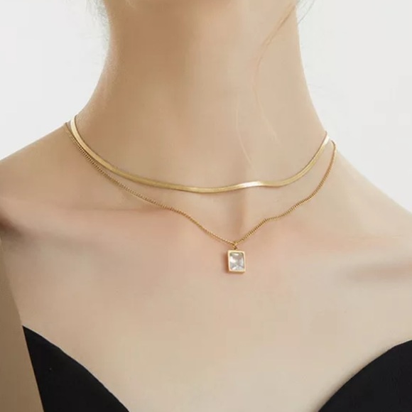 GP Double layered necklace - Picture 5 of 7